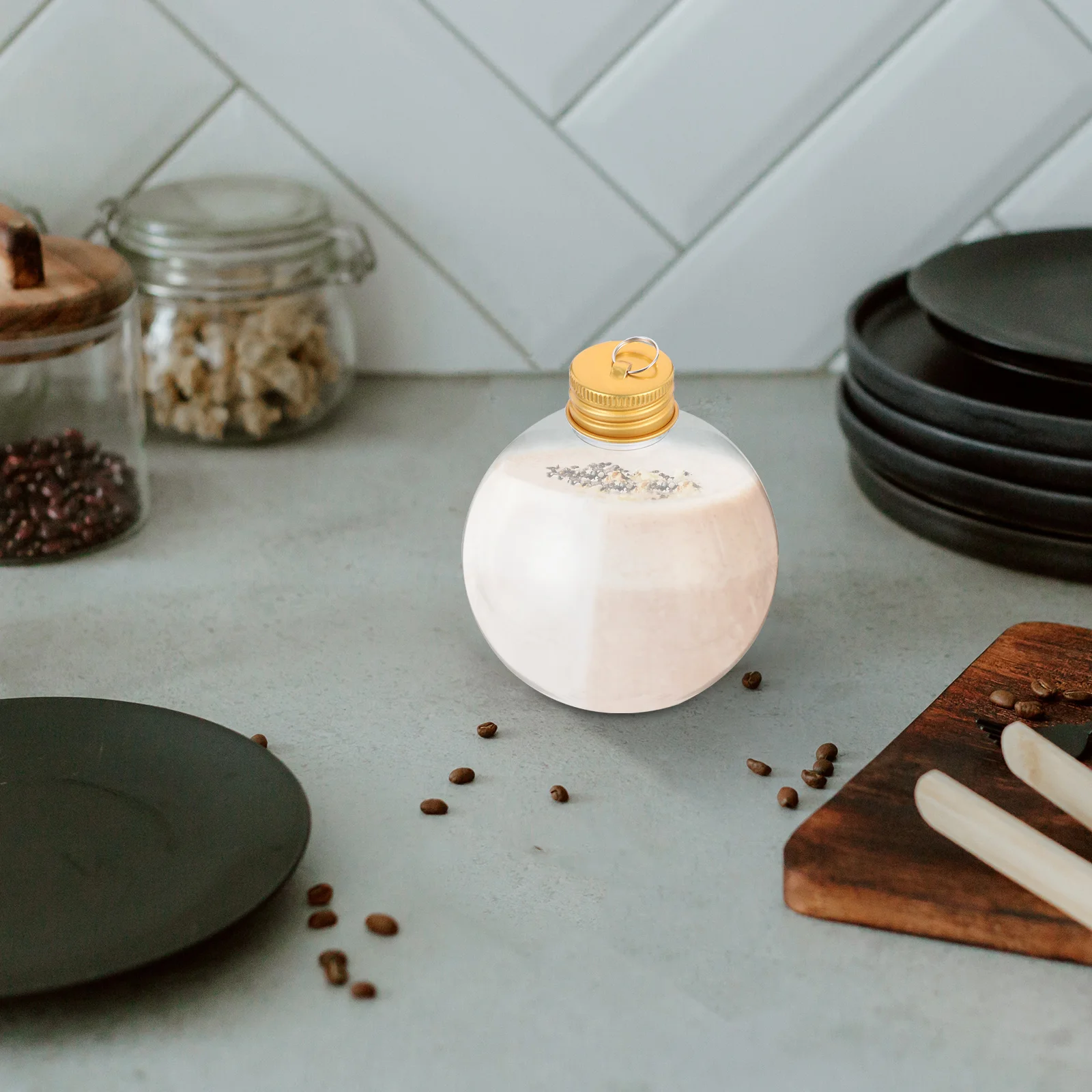 10 шт. рождественские сферические бутылки для напитков дорожные сока пустые с