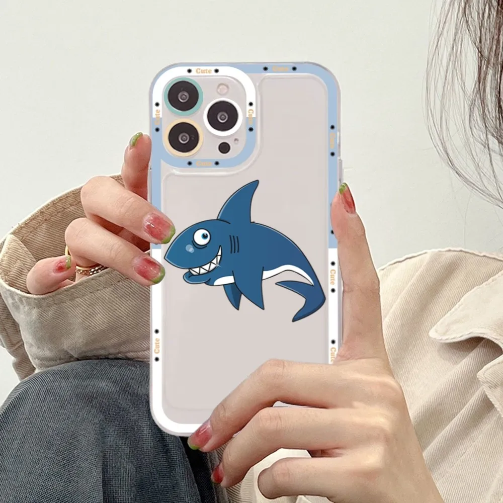 Kawaii shark чехол для телефона Redmi 7 8 9 A Note 5 10 11 Pro Max 4G 5G Funfas
