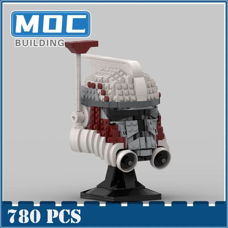 

Arc Hammer Bust Assembly Building Blocks Helmet Stat Model DIY MOC Brick Educationa Kids Educational Toy Kids Gift