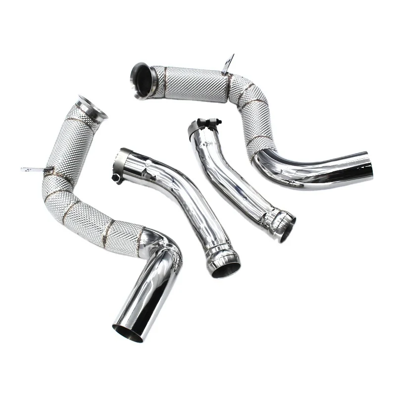 

Head Section High flow Pipes Exhaust Pipes branch downpipe Exhaust Pipe with catalyst For Mercedes-Benz C63/C63S AMG W205