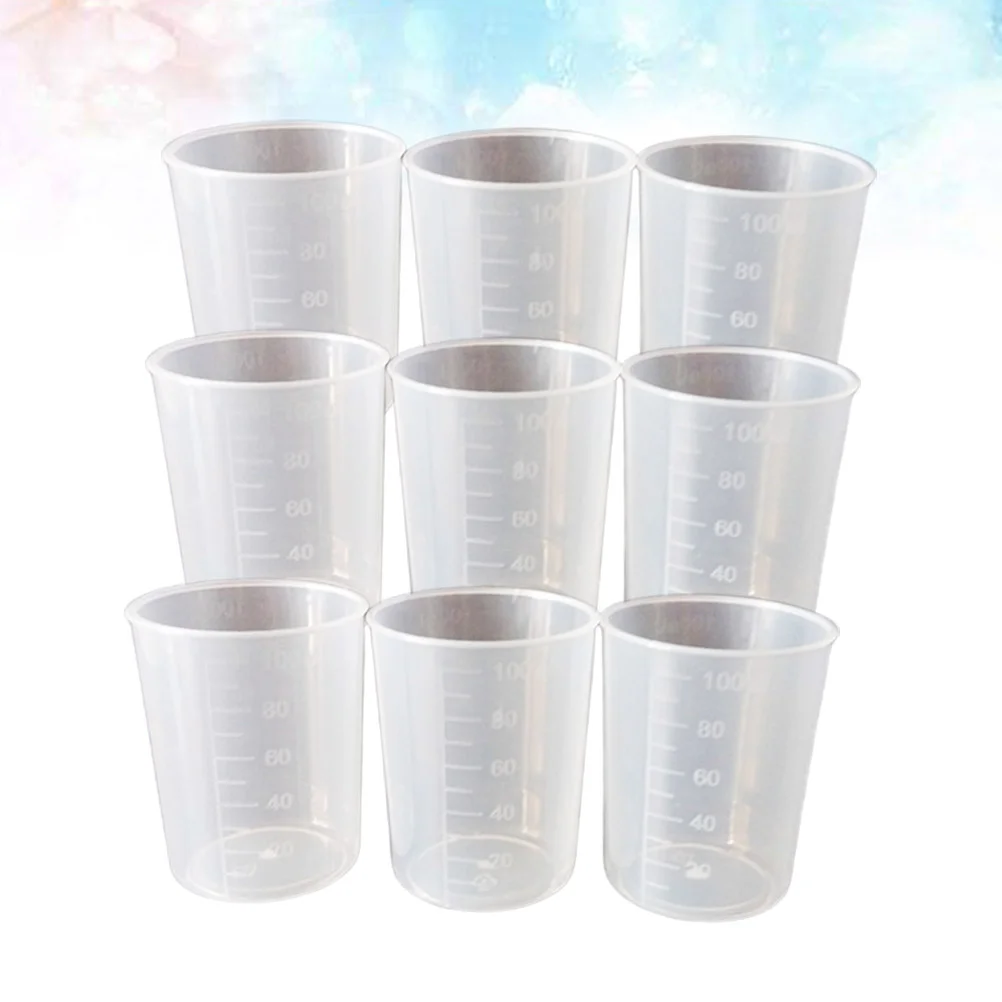 

Measuring Cup Cupsmixing Graduatedresin Liquid Scale Crafts Tumbler Turner Epoxyscales Transparentmultipurpose 100Ml Disposable