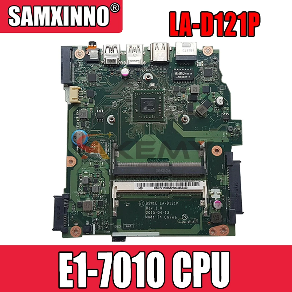 

Akemy Motherboard for Acer ES1-520 ES1-521 ES1-522 Laptop mainboard B5W1E LA-D121P E1-7010 CPU