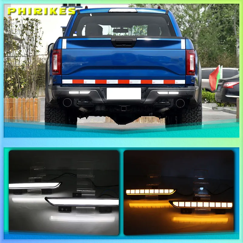 

2 шт. светодиодный светодиодные лампы для заднего бампера Ford Raptor SVT F150 2017 2018 2019