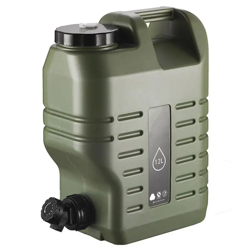 

12L Water Storage Containers BPAFree Portable Large Water Bucket Jug Tank For Camping Outdoor Hiking Emergency Reservoir