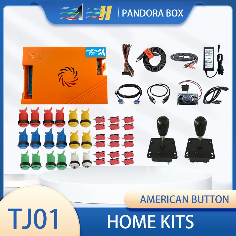 Arcade Kit Pandora Box Arcade Joystick Chrome Plating Illuminated Arcade Button Pandora Games