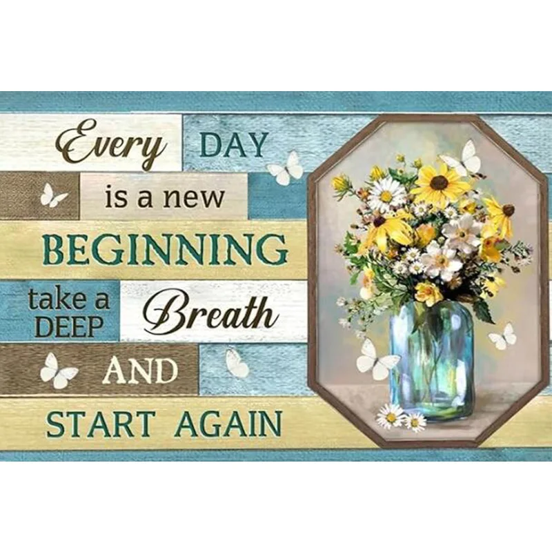 AB Алмазная картина Цветочные открытки Набор для вышивания Настенное украшение