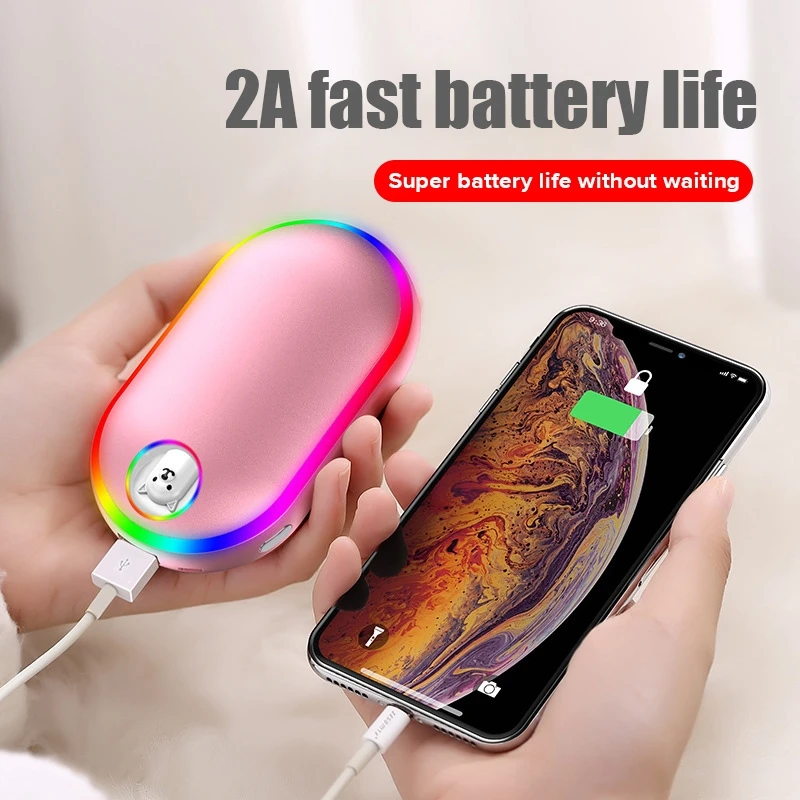 Скидка 4 в 1, зимний электрический обогреватель для рук, 10000 мАч