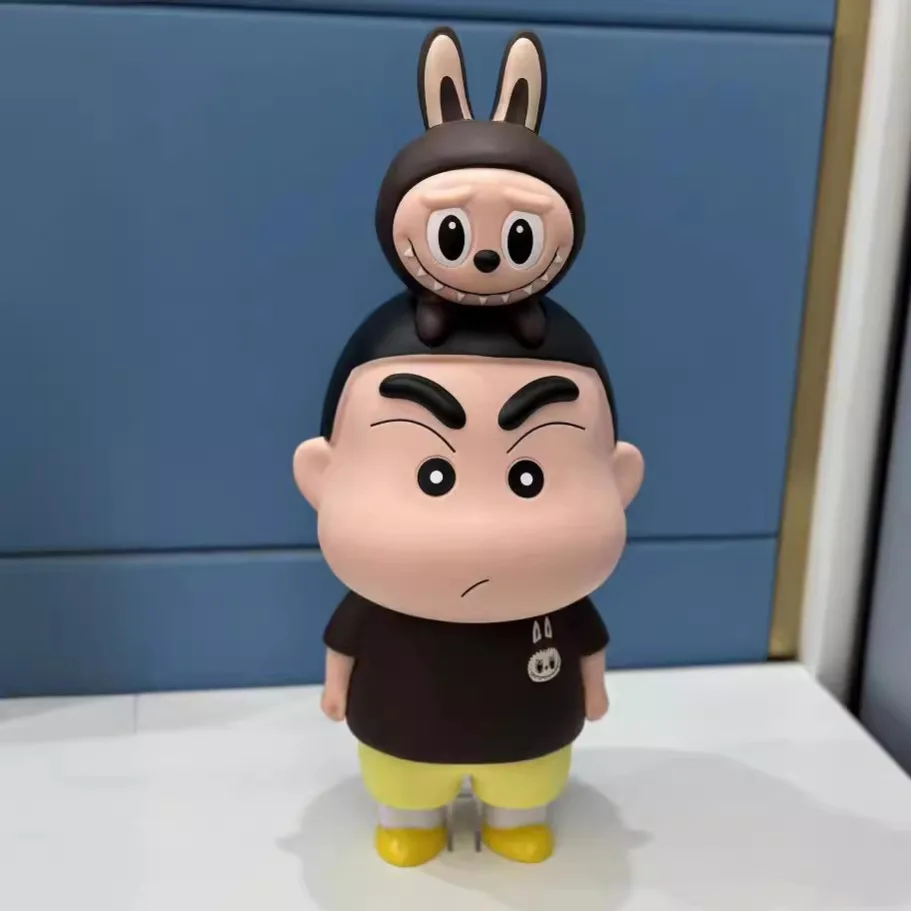 Новинка 2024 аниме фигурка Crayon Shin-Chan Labubu 42 см Shinnosuke noхара Kobai милая Коллекционная