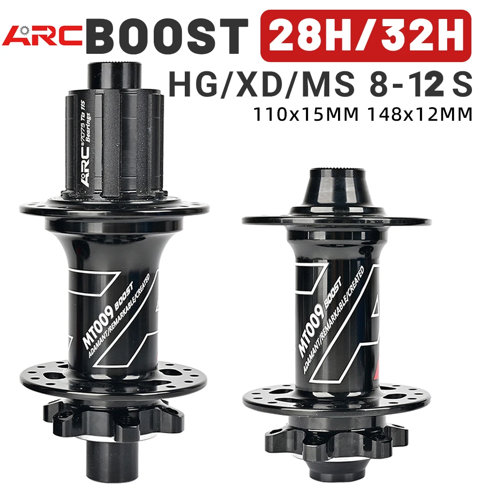 

ARC MTB Bike Hub MT009 BOOST 110x15mm 100x15mm Bicycle Hubs 6Claws 28/32 Hole HG XD MS Micro Spline 8 9 10 11 12Speed Bike Parts