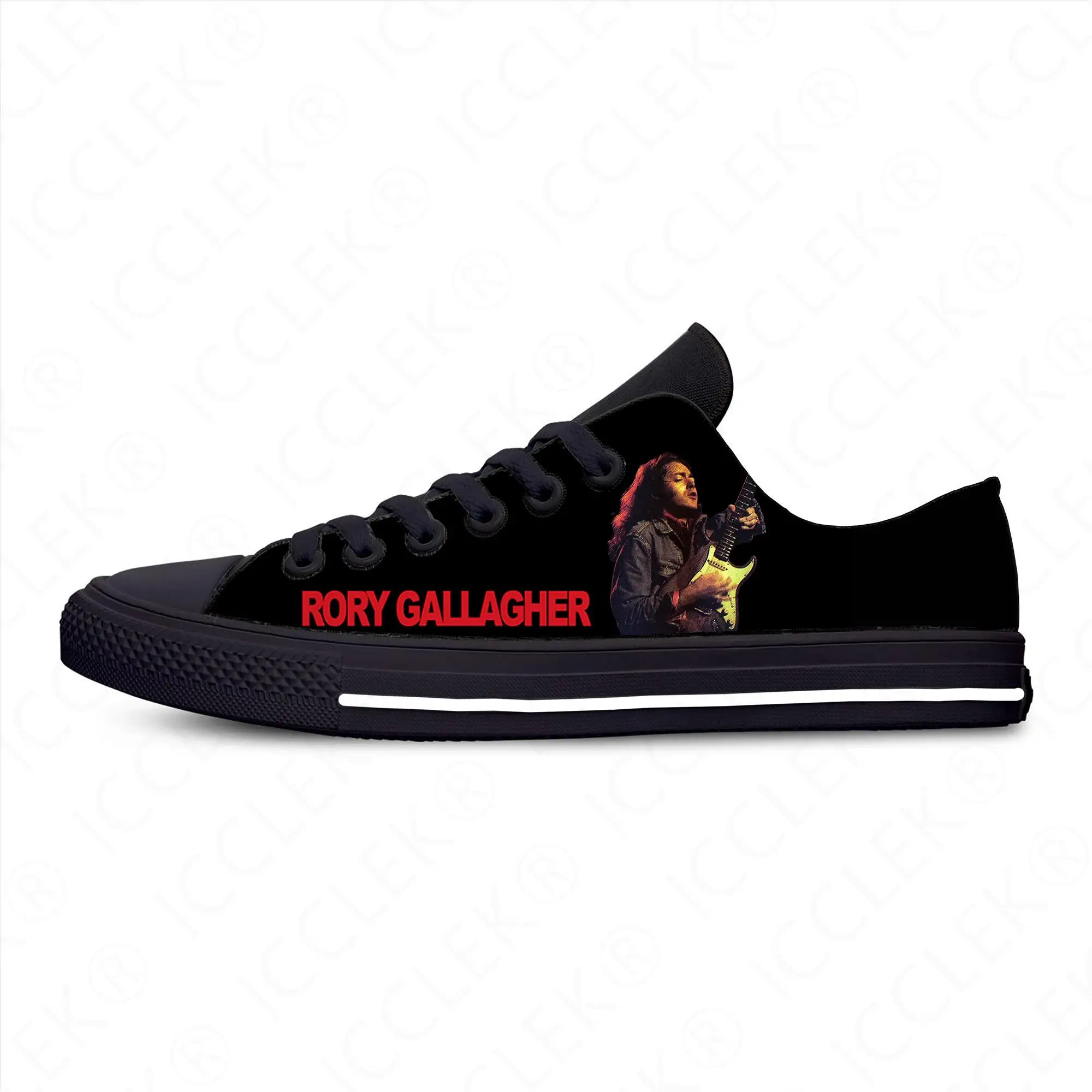 

RORY GALLAGER Low Top Sneakers Mens Womens Teenager Casual Shoes Canvas Running Shoes 3D Printed Breathable Lightweight shoe