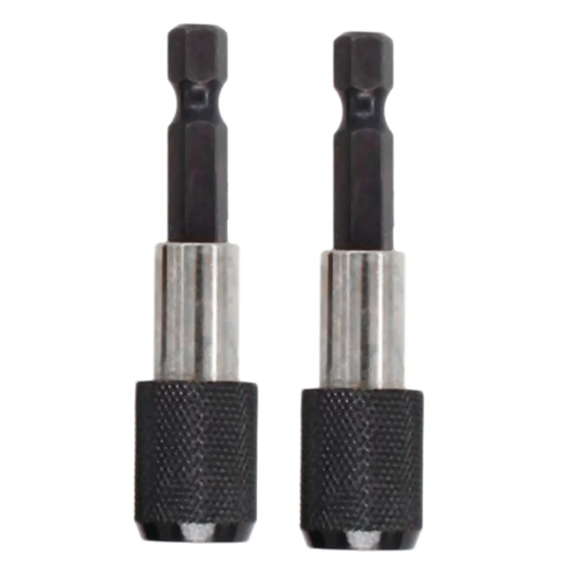 

1/4 Inch Impact Drive Shank Chuck Quick Connect Adapter For Hex Bit Drill Heads Change Out Decrease Times With Fast Bit