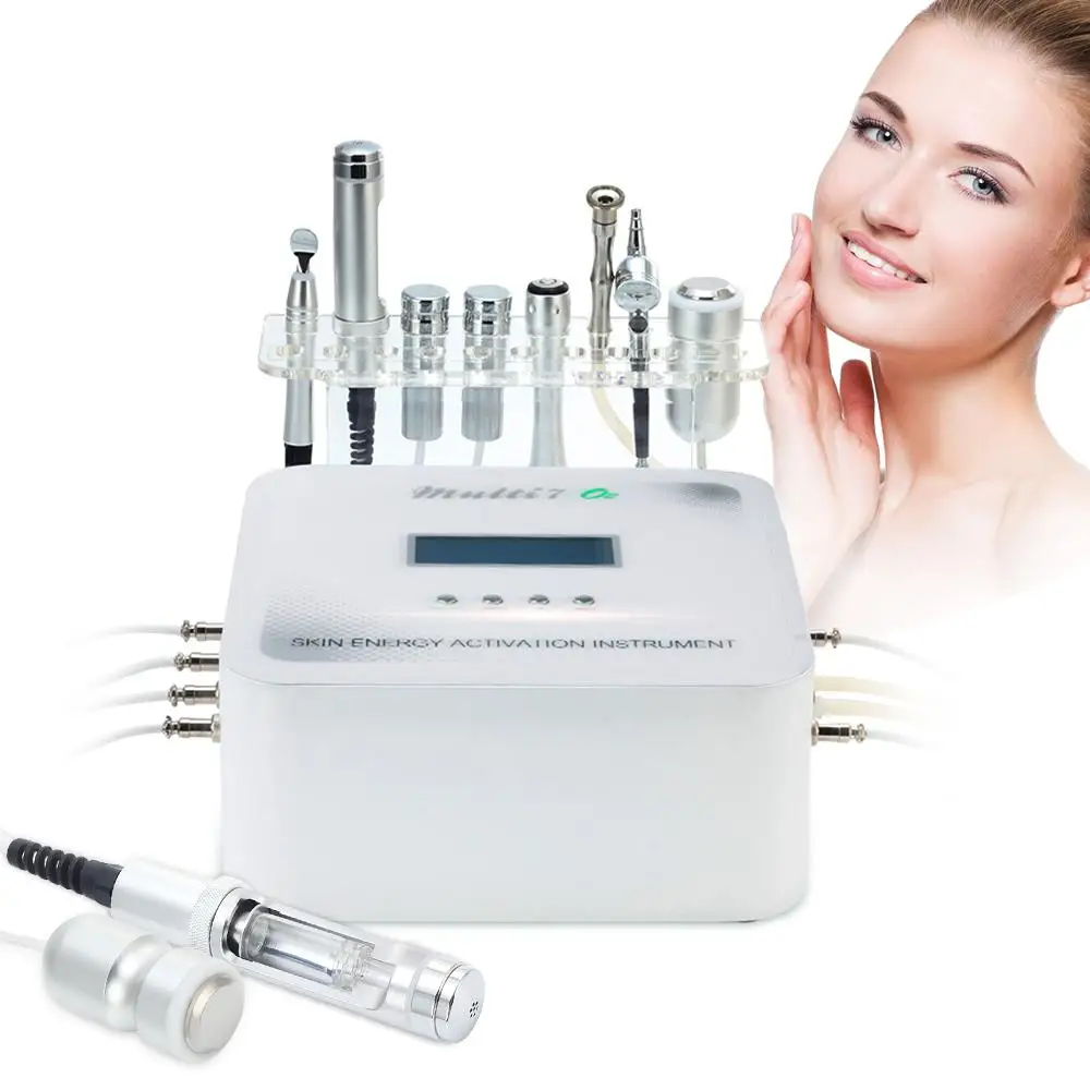 

RF Facial Eye skin care Device Microcurrent Skin Lifting Multifunction Cold Hammer Scrubber Diamond Dermabrasion Machine