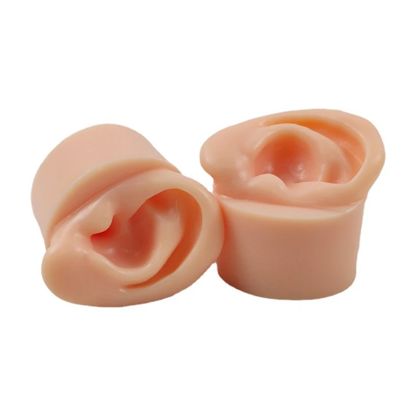 

1/2Pcs Ear Model Ear Picking Model Teaching Dedicated Long Ear Canal Simulation Silicone Deep Ear Canal Ear Picking Practice