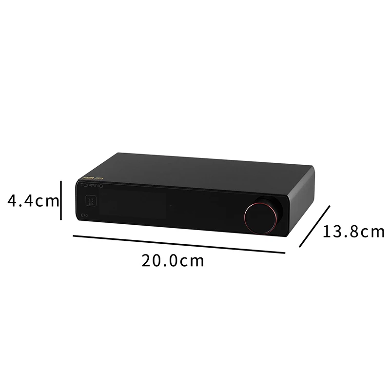 TOPPING E70 ES9028Pro Декодер Bluetooth 5.1 XU316 Поддержка 32 бит/768 кГц DSD512 RCA XLR Выход с