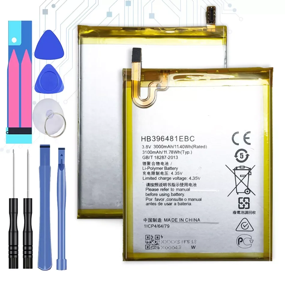 

NEW2023 HB396481EBC Battery For Huawei/Hua wei 5x Honor5X KIW-L21 L23 L24 GR5 KII-L21 KII-L22 KII-L23 KII-L03 KII-L05 + tools