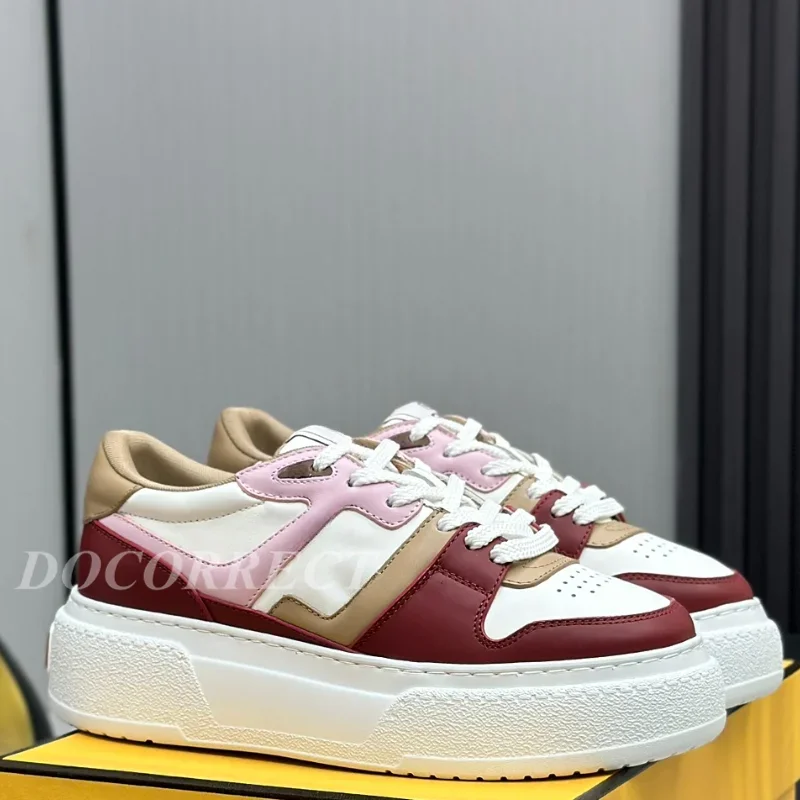 Высококачественная Новинка 2024 модная женская повседневная обувь из воловьей