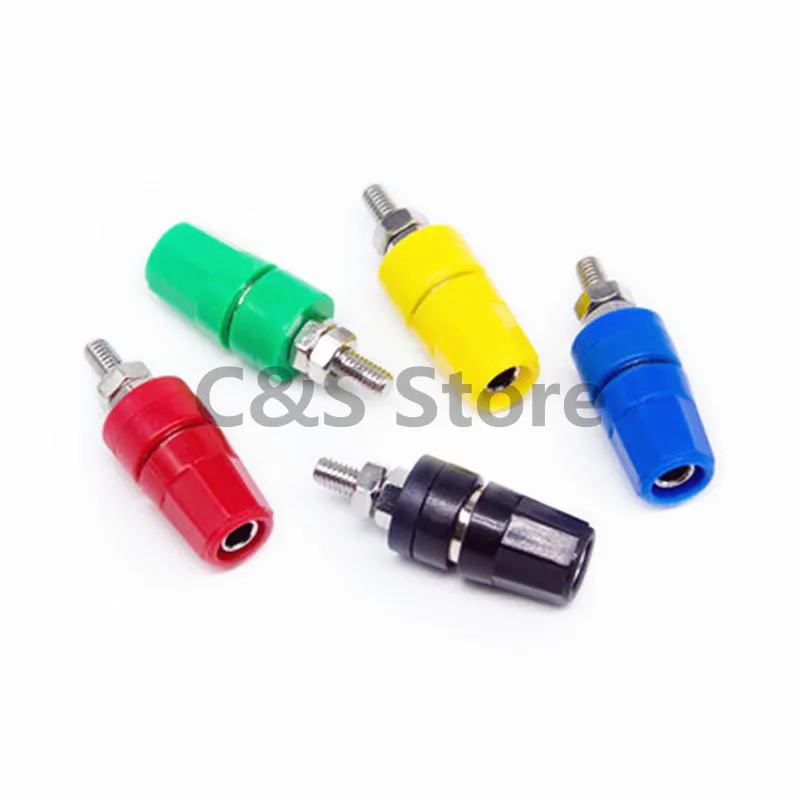 

5 шт. M4X36 клемма из чистой меди 4 мм разъем типа «банан» 20A переплетный пост разъем типа «банан»