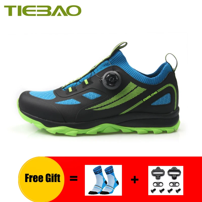 Tiebao Leisure Cycling Shoes For Men Women Breathable Hiking Riding Mountain Bicycle Shoes Self-Locking Spd Cleats Mtb Footwear