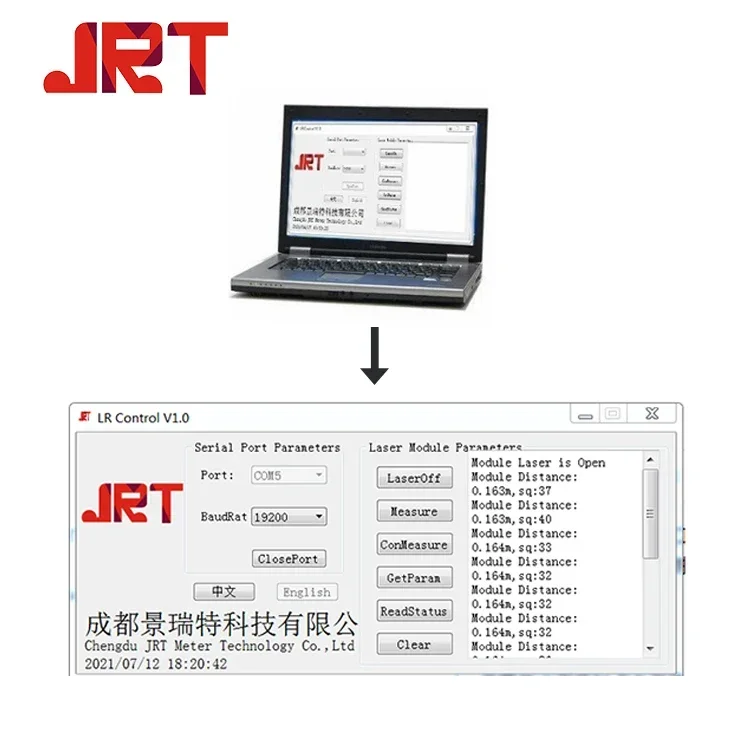 Промышленный автоматический лазерный инфракрасный дальномер датчик измерения