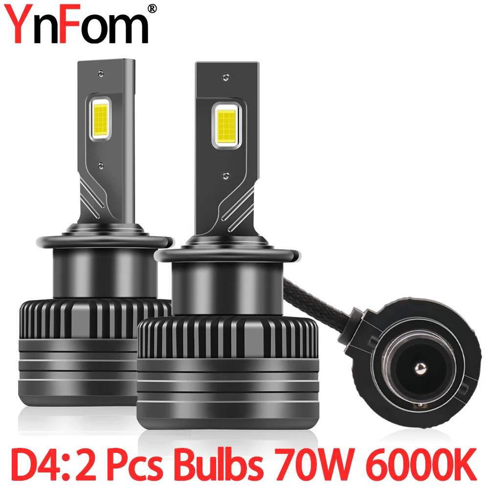 YnFom Car Special HID To LED Headlight Canbus(2 Pcs)D4S D4R Bulbs Kit For Lexus Scion Brand Cars For Low Beam,Car Accessories