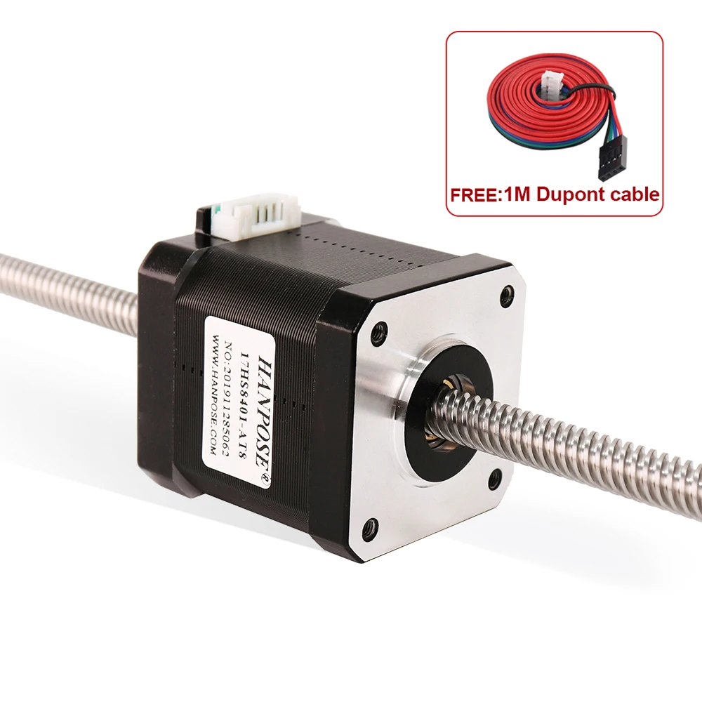 42-процессорный двигатель 42HA48-T8*2- 200 мм линейный винт трапециевидный