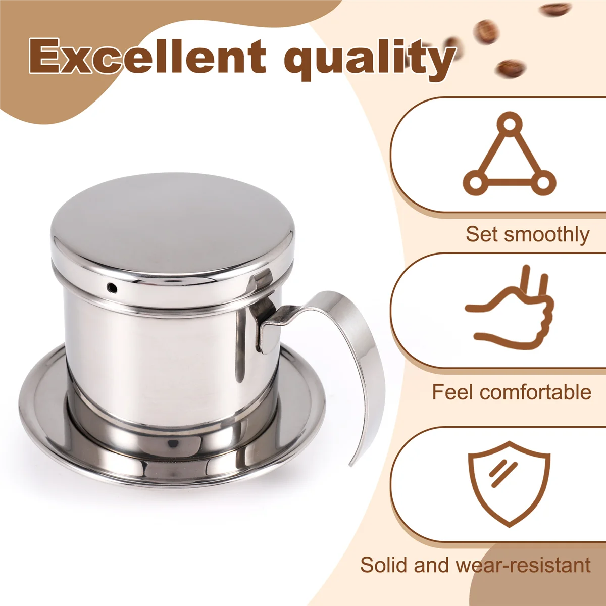 Вьетнамский фильтр для кофе портативный пресс многоразовый заварочный Phin горшок