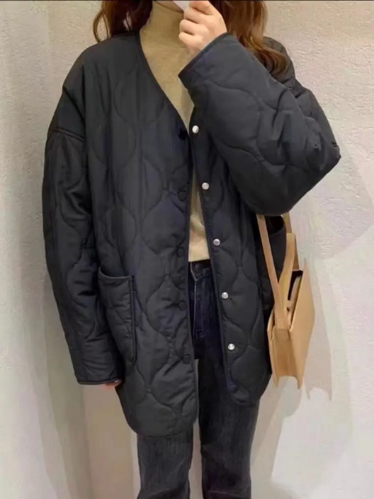 Winter Jacket Women Fashion Outwear Casual Jackets Solid TopsAll-MatchSimple Fresh Stylish Warm Women Coat Loose Thicken Coats