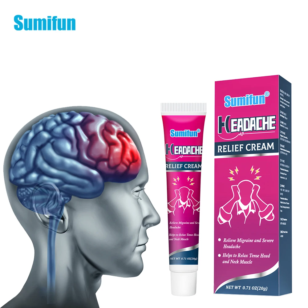 

20g Sumifun Headache Relief Cream Herbal Migraine Treatment Medical Ointment for Relax Nerve Soothing Pain Dizziness Refreshing