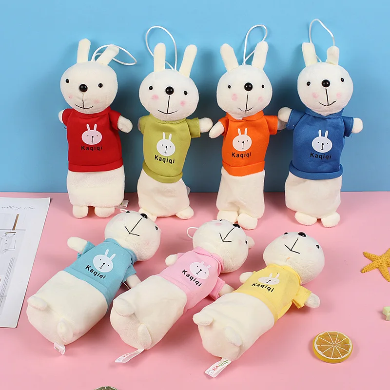 

Rabbit Pen Holder Plush Zipper Bag Makeup Pouch Soft Large Capacity Cosmetic Storage Bag Pen Holder Organizer Stationery