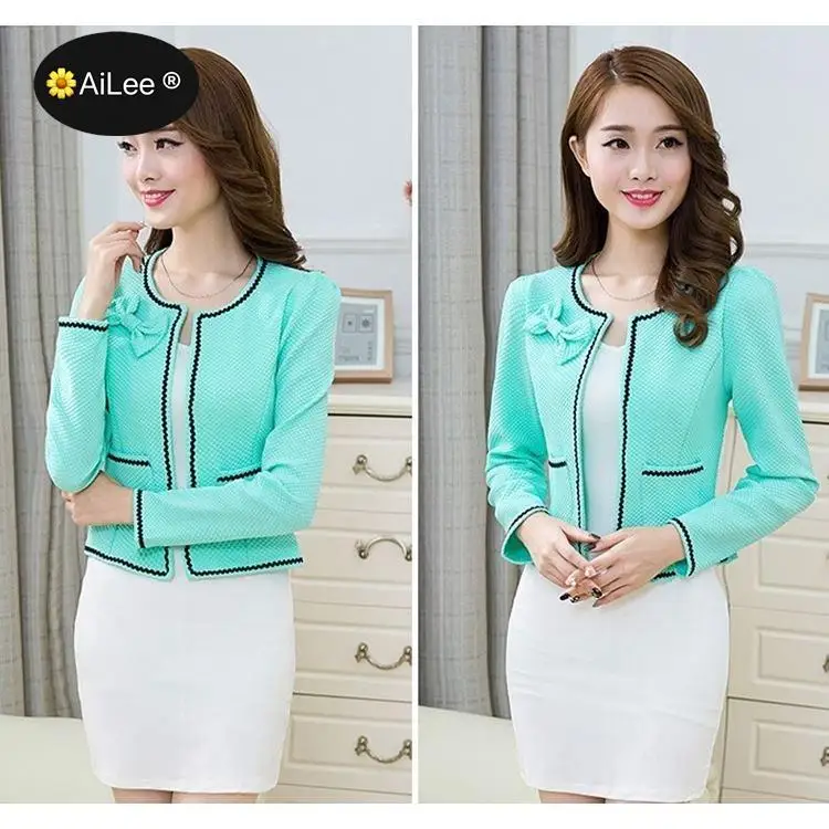 Ladies Blazers Long Sleeve Flower Women Suit Jacket Black pink Blaser New Fashion Autumn Female Plus Size Blazer Femme