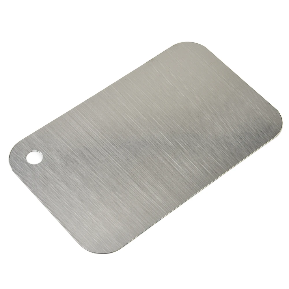 1PC Cutting Board Portable Kitchenware Stainless Steel Heavy Duty Chopping Board For Home Kitchen Convenient Handle Vegetables
