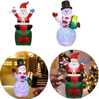 1 8m christmas inflatable model inflatable doll night light merry christmas outdoor santa claus garden soldier toys arrangement