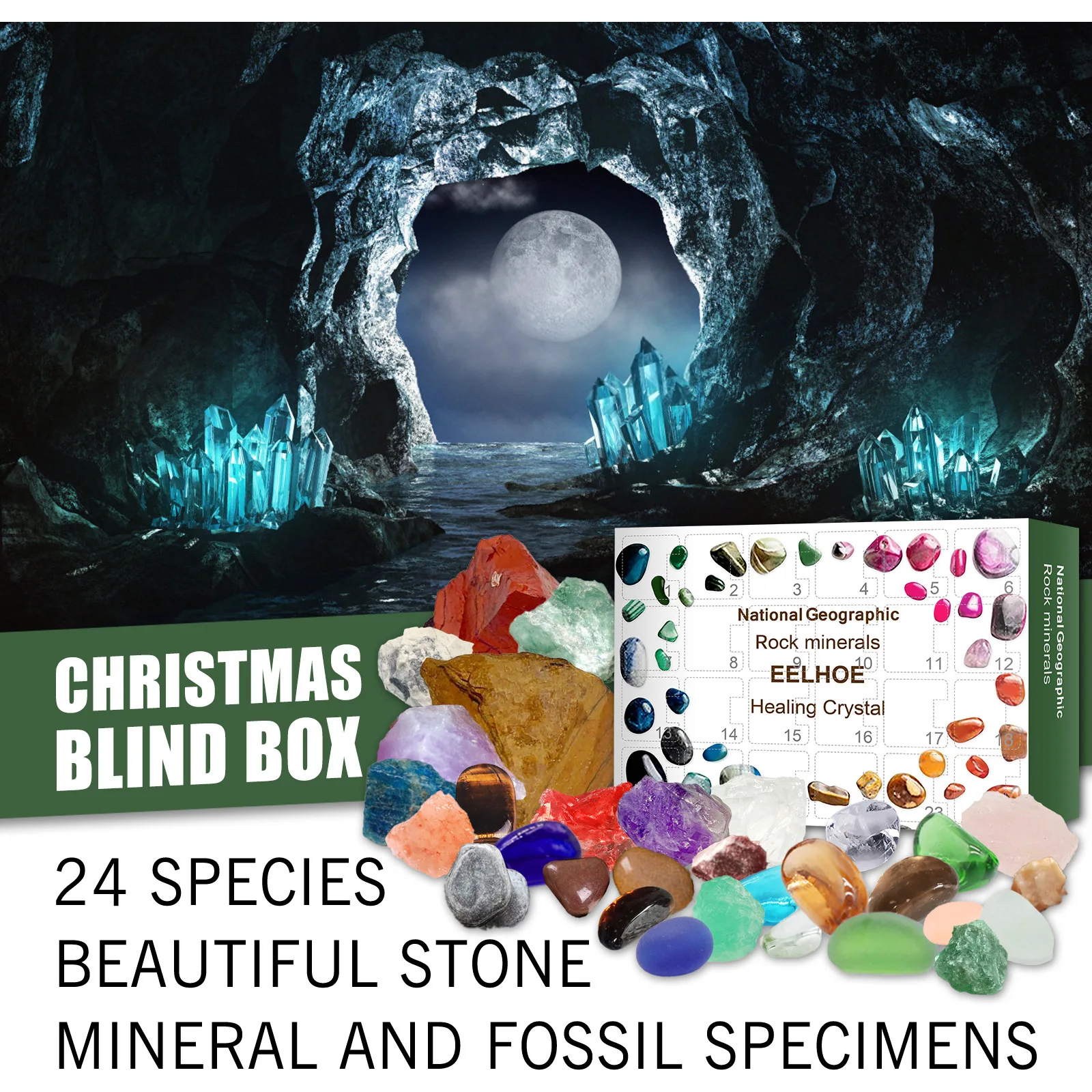 

Календарь с минеральными скалами и обратным отсчетом для детей