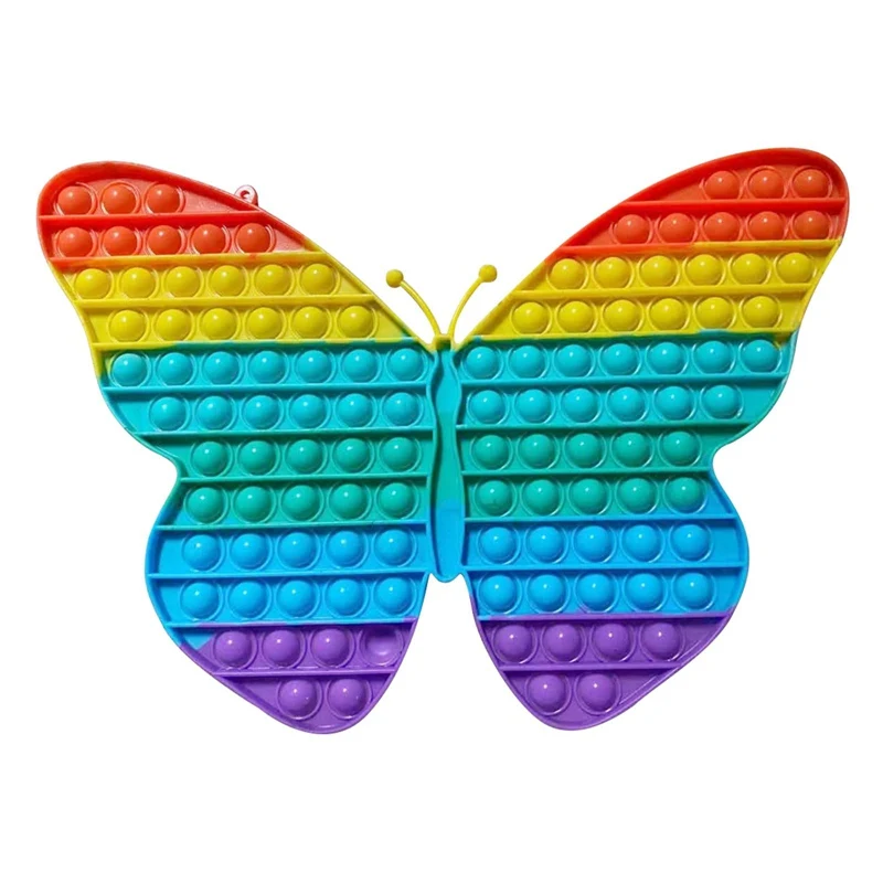 

Bubble Rainbow Butterfly Color Fingertip Toys Autism Special Needs Sensory Decompression Toys Children's Toys