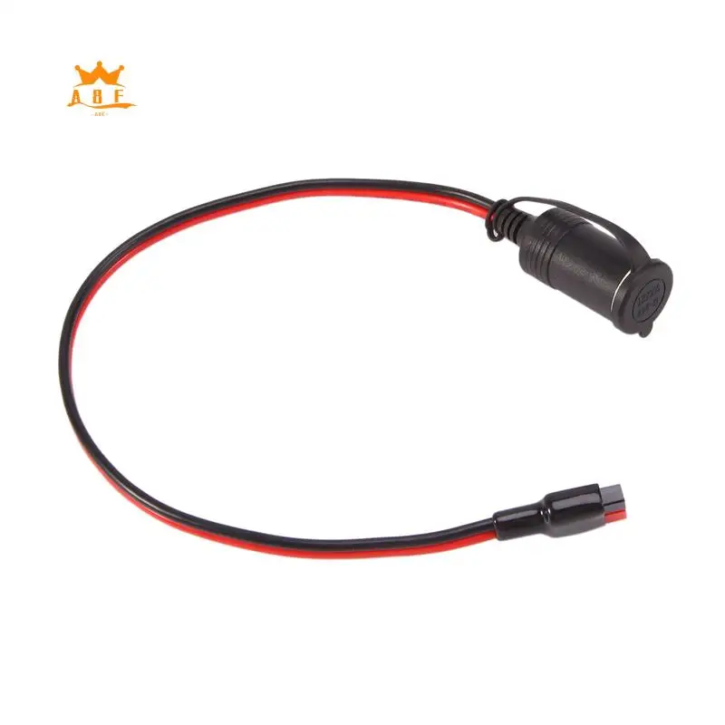 Фото A08E-12V Женский прикуриватель 12AWG 30A Кабель для тяжелых условий эксплуатации с силовым столбом Anderson для передачи устройства/подключения 0,5 м №1