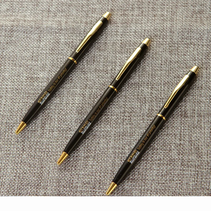 

NEW 2022.Black Business medium Nib Fountain Pen Gold Hook Trim New
