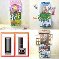 slender flower rack combination metal cutting dies and stamp diy scrapbook manual paper card decorative embossing process mold