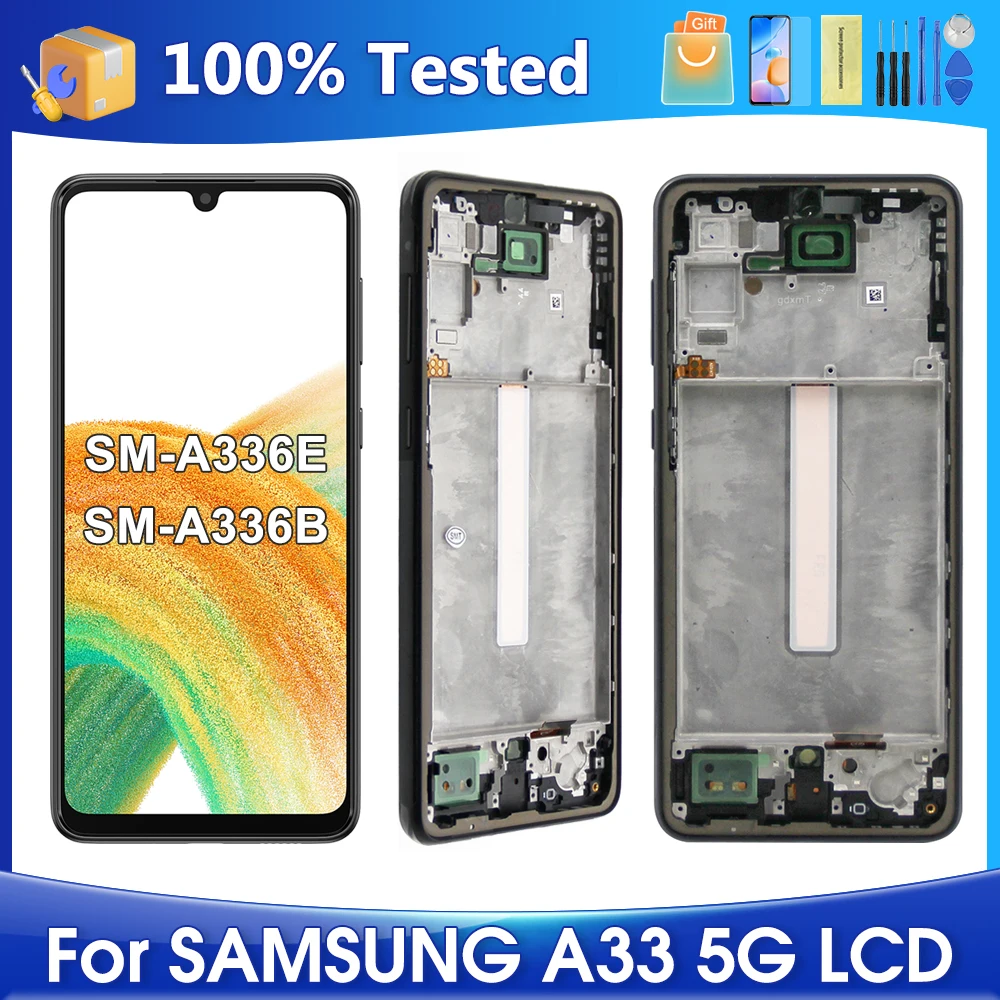 

6.4''A33 5G For Samsung For Original A336E A336B A336E/DS A336M A3360 LCD Display Touch Screen Digitizer Assembly Replacement