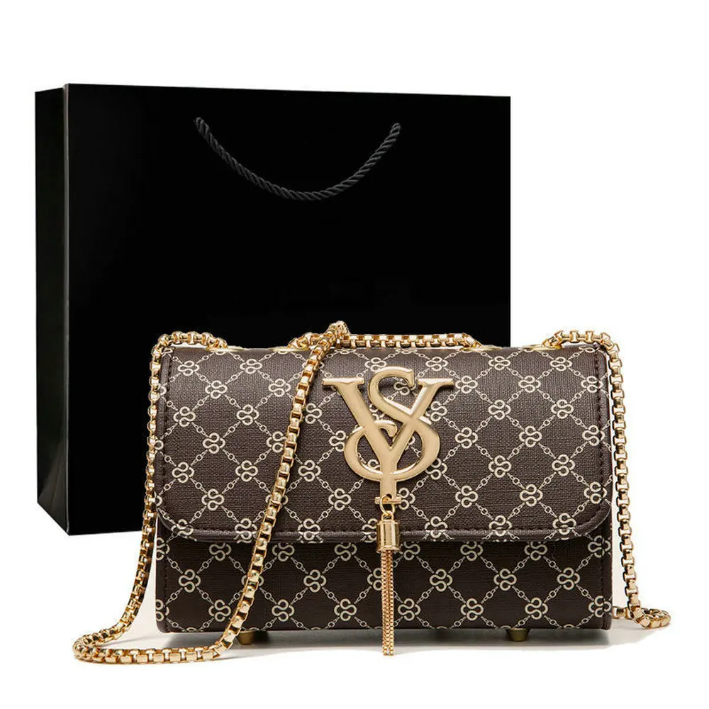 

Fashion Crossbody Bags for Women Alphabet Print Design Chain Strap Shoulder Bag Designer Handbags Purses Ladies Messenger Bags