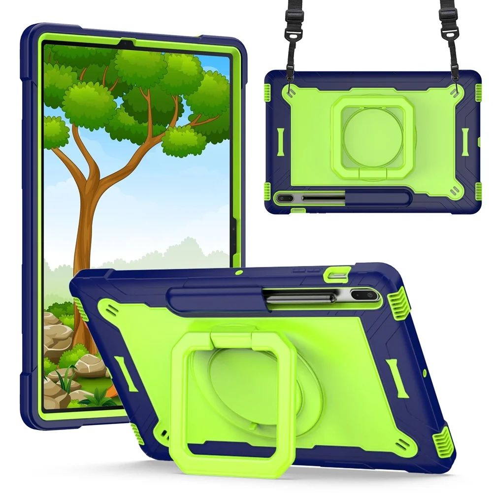

Cover For Samsung Galaxy Tab S7 FE 12.4 Inch 2021 SM-T730 SM-T736B Heavy Duty Shockproof Kickstand Kids Tablets Case Capa Sale