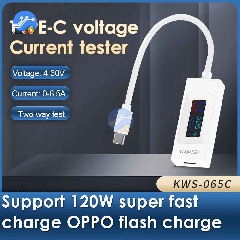 

USB-тестер напряжения с цветным экраном, 4-30 в, 0-а