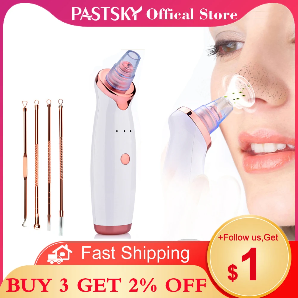 

Vacuum Blackhead Remover Pore Cleaner Electric Nose Face Deep Cleansing Skin Care Machine aspirateur point noir Skin Care Tool