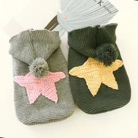 small dog fashion sweater puppy hoodie warm wool knitted clothes autumn winter cute cat coat sphinx chihuahua yorkshire poodle