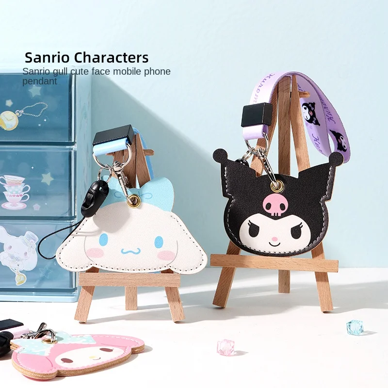 

Милый кулон в стиле аниме Kuromi My Melody Cinnamoroll мобильный телефон, милый декоративный ремешок на запястье, подвеска для карт доступа с защитой от ...