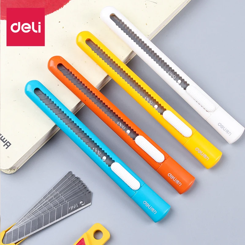 

Portable Art Utility Knife Express Unpacking Envelope Tools Hand Account Paper Cutting Stationery Refillable Blade Kawaii Supply