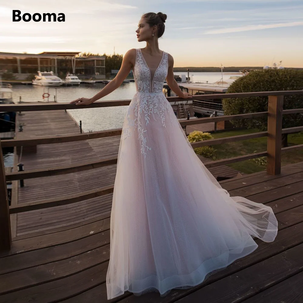 

Женское свадебное платье с V-образным вырезом, из Мягкого Тюля