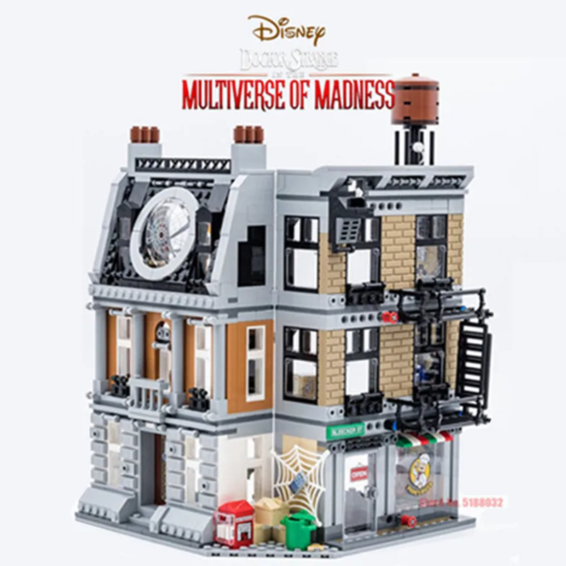 

Disney Marvel Doctor Strange Sanctum Sanctorum Ironman Spiderman Peter No Way Home Avengers Building Block Bricks Kid Gift