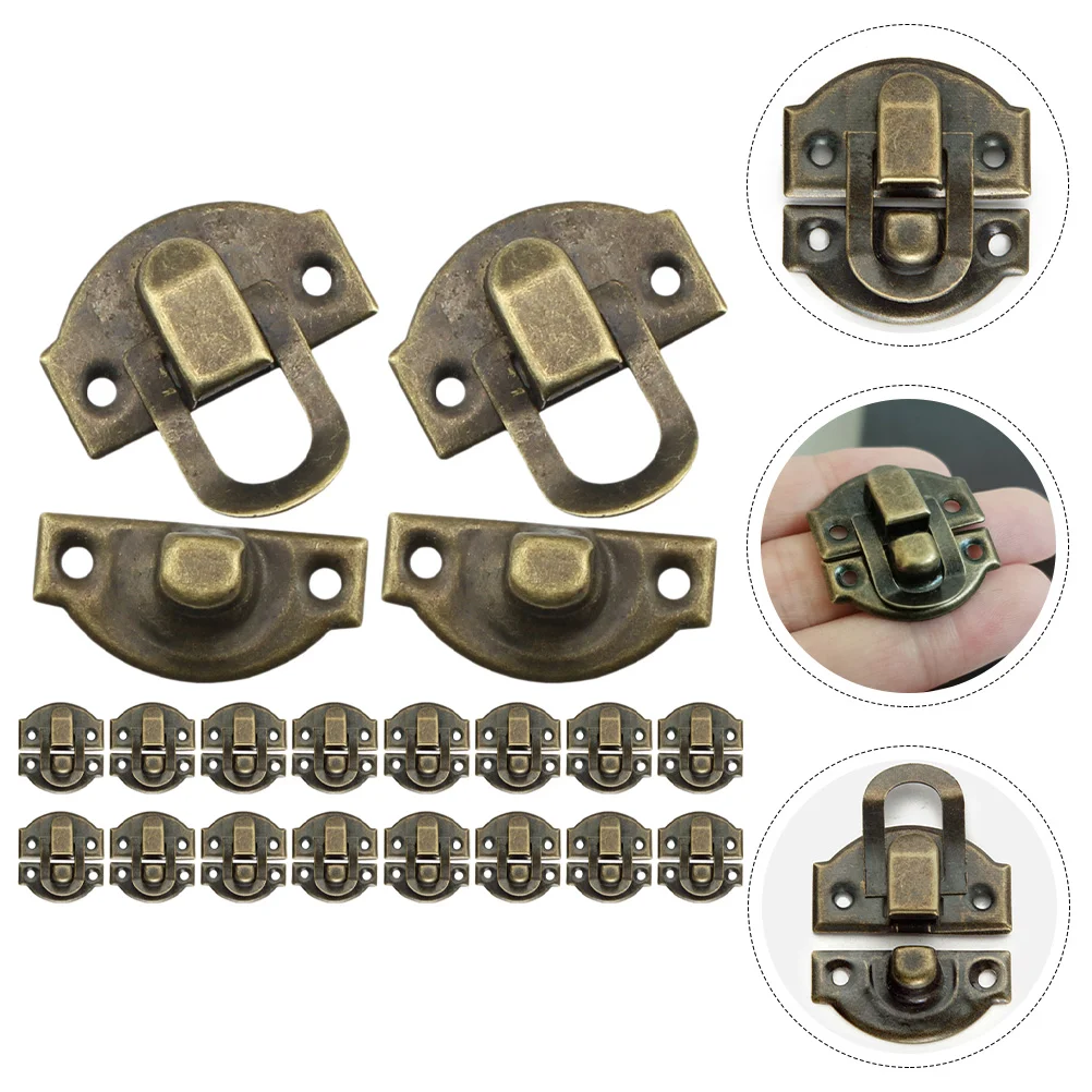 

Box Jewelry Wooden Hasp Lockbuckle Vintage Case Claspwood Padlock Hasps Latches Furniture Accessories Accessory Boxes Cabinet