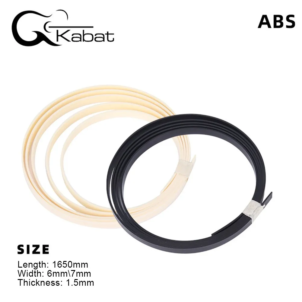 

Guitar Neck Body Binding Purfling Strip For Luthier 1650mm X 6mm ABS Plastic Guitar Parts Accessories