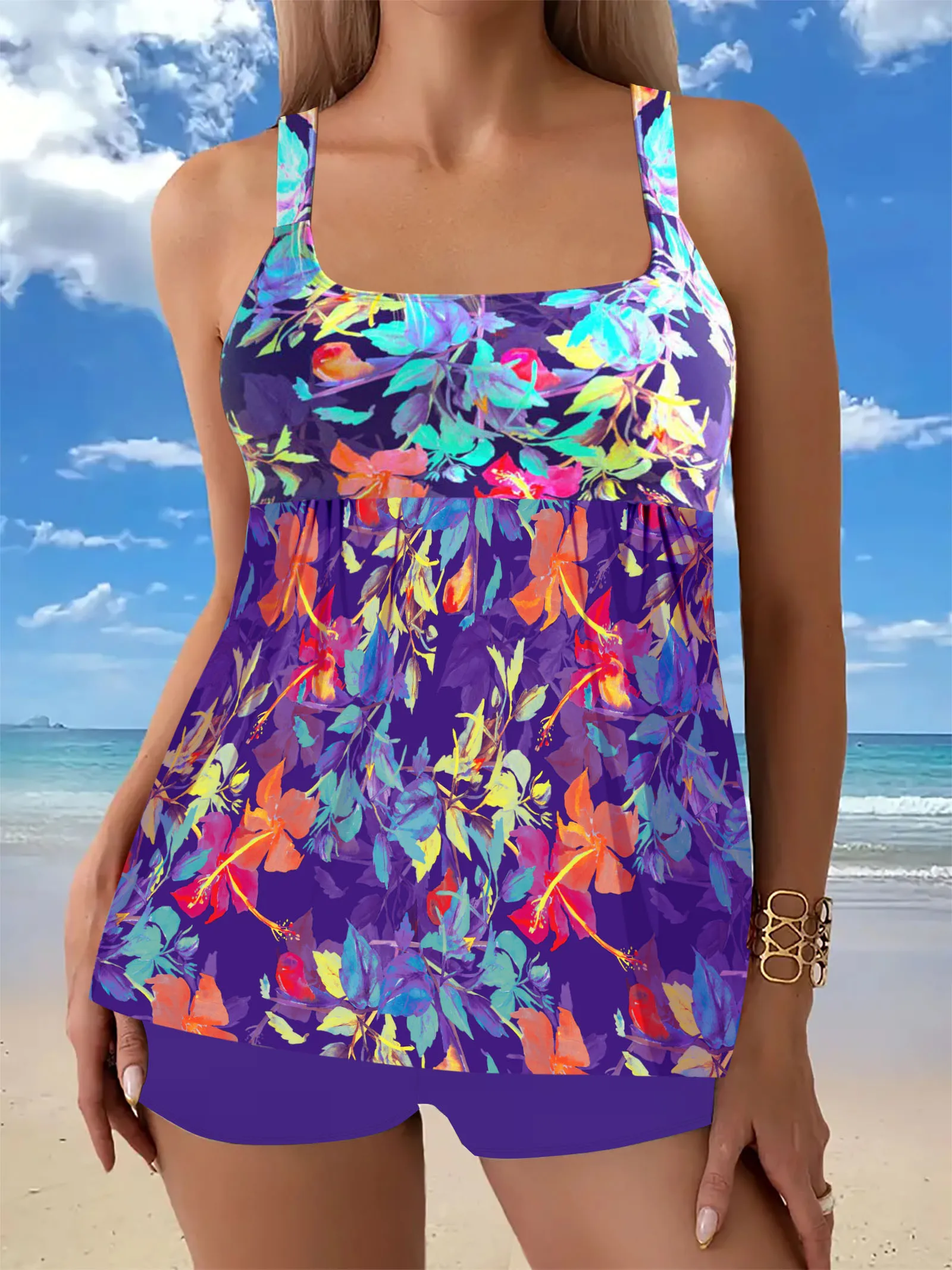 Танкини с цветочным принтом NameIsNotDefined